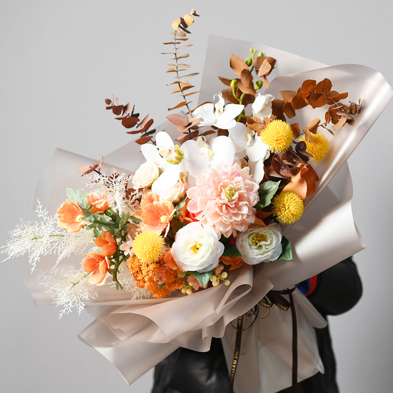 MYHC-04 Folia do pakowania kwiatów w jednolitym kolorze z pionowym wzorem Haze Line