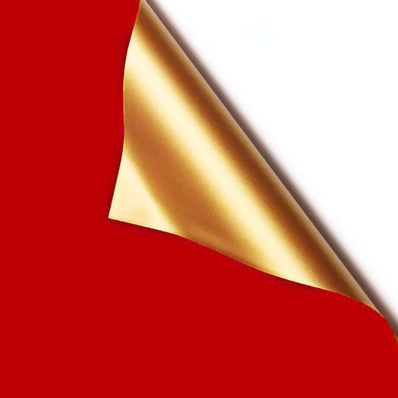 MYHC-17 Jednostronny błyszczący złoty, dwustronny dwukolorowy papier do pakowania kwiatów z folii perłowej