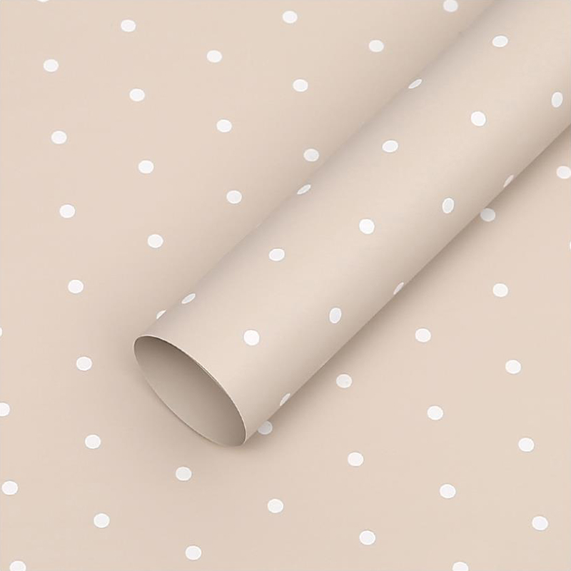 MYHC-37 Bawełniany papier do pakowania kwiatów w monochromatyczne kropki