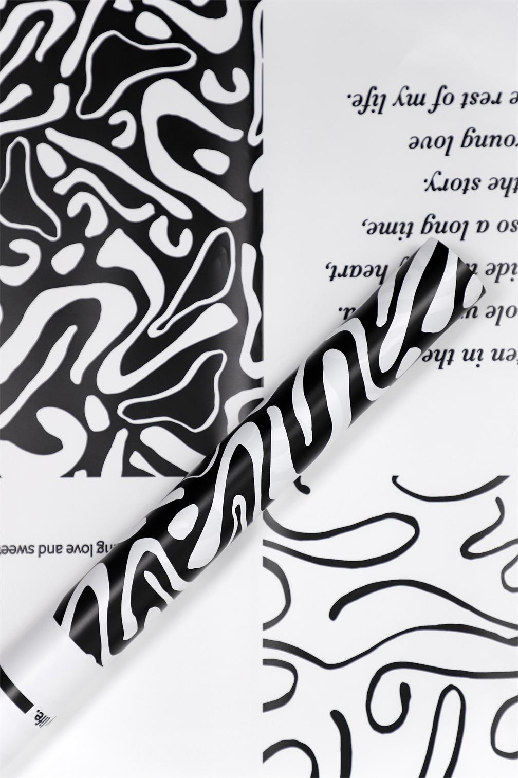 MYHC-44 Nowoczesna folia opakowaniowa ze skóry bydlęcej w stylu graffiti