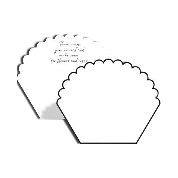 MYHC-71 Monochromatyczny bawełniany papier do pakowania kwiatów w kształcie płatków