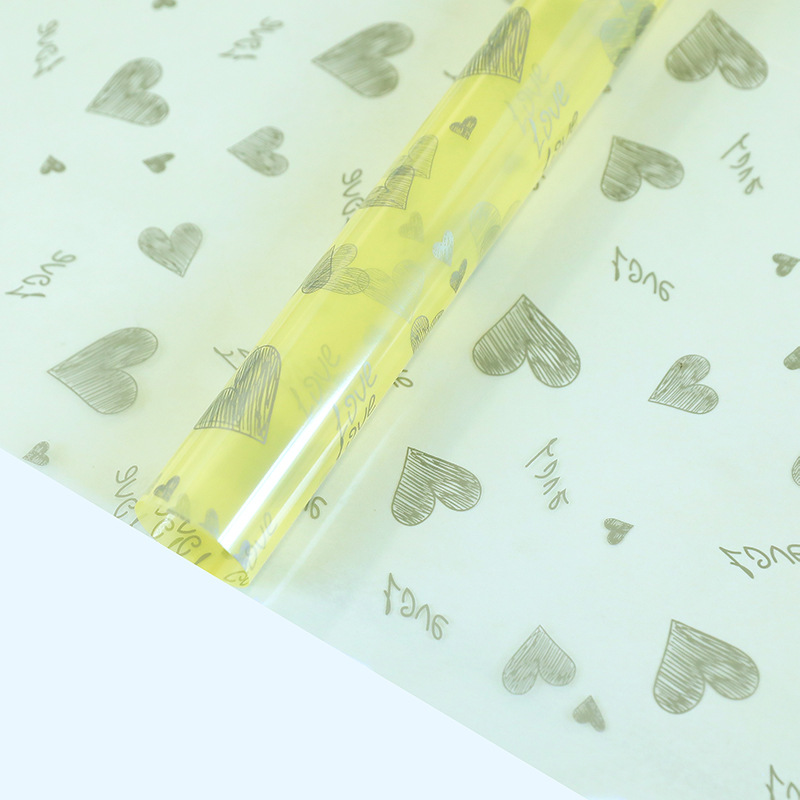 Love Print Design Kwiatowy papier do pakowania Wodoodporny, zagęszczony jednostronnie powlekany