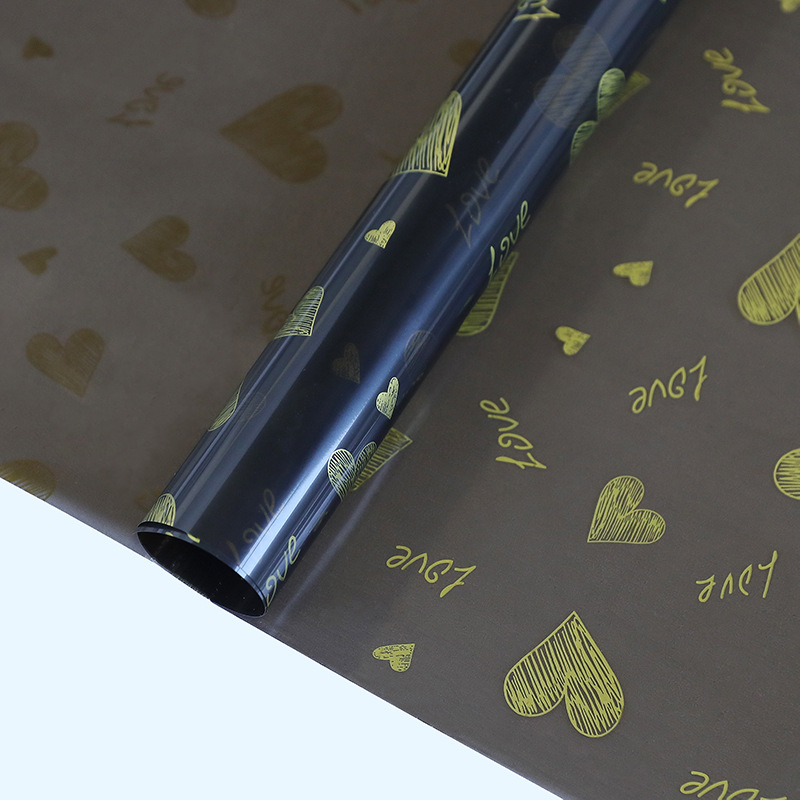 Love Print Design Kwiatowy papier do pakowania Wodoodporny, zagęszczony jednostronnie powlekany