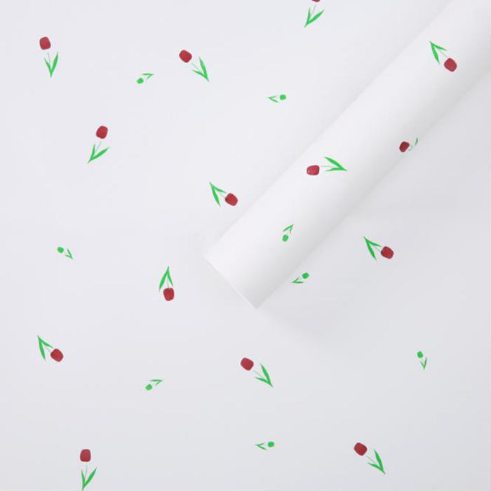 Gruby papier do pakowania bukietów z artystycznymi słowami