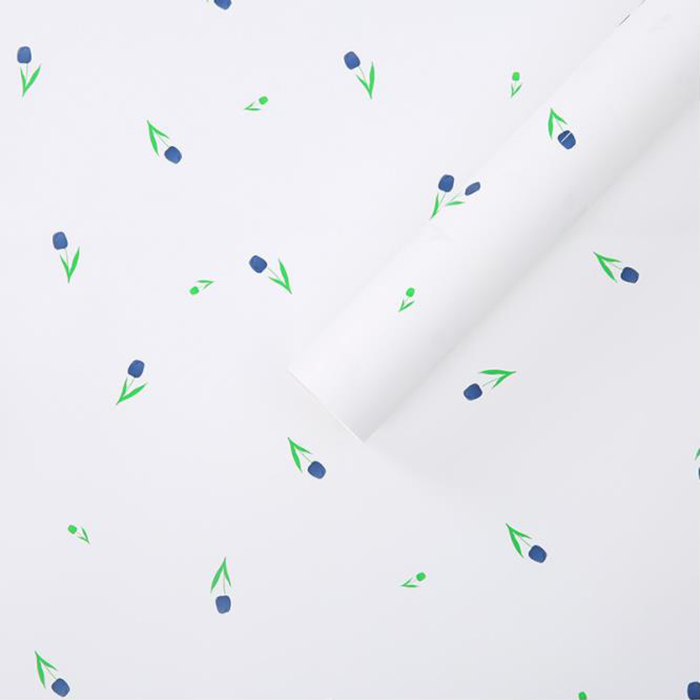 Gruby papier do pakowania bukietów z artystycznymi słowami