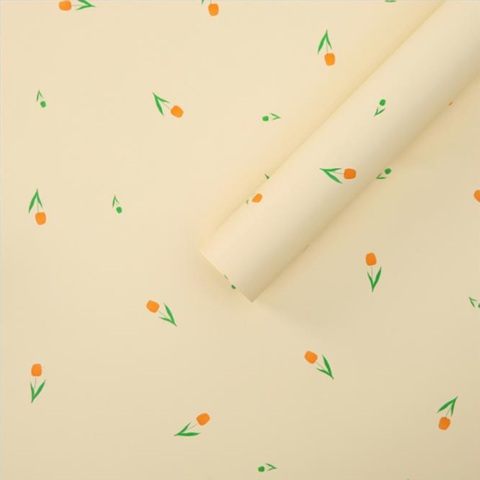 Gruby papier do pakowania bukietów z artystycznymi słowami