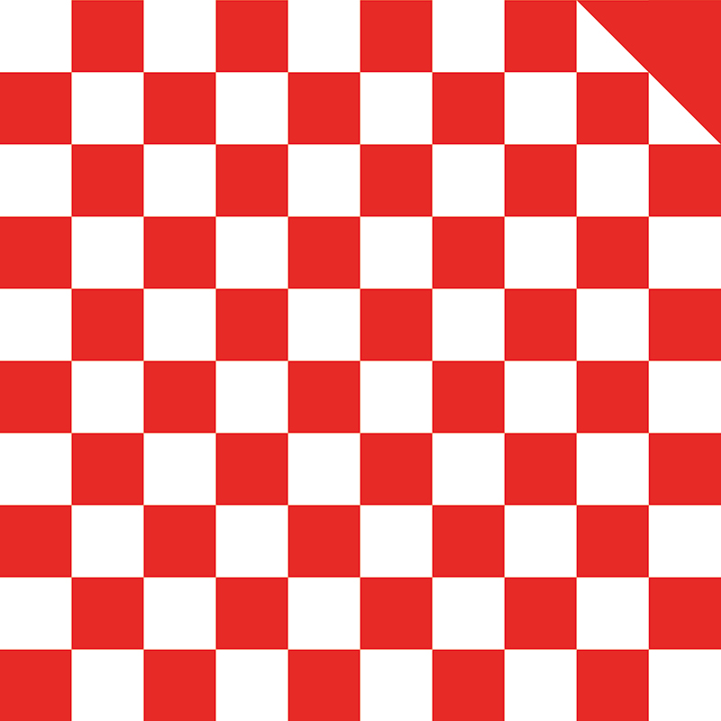 Dwukolorowy papier do pakowania bukietów w kratkę