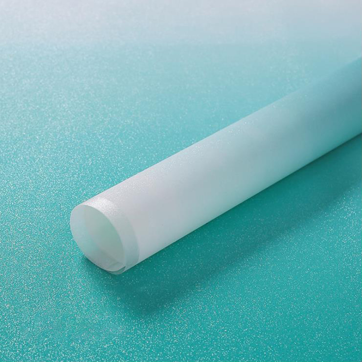 Papier do pakowania bukietów z folii lodowej z gradientową mgłą
