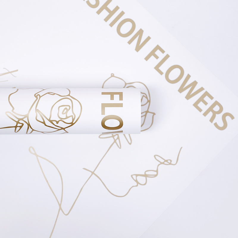 Papier do pakowania Flower Love-Bouquet z motywem róż