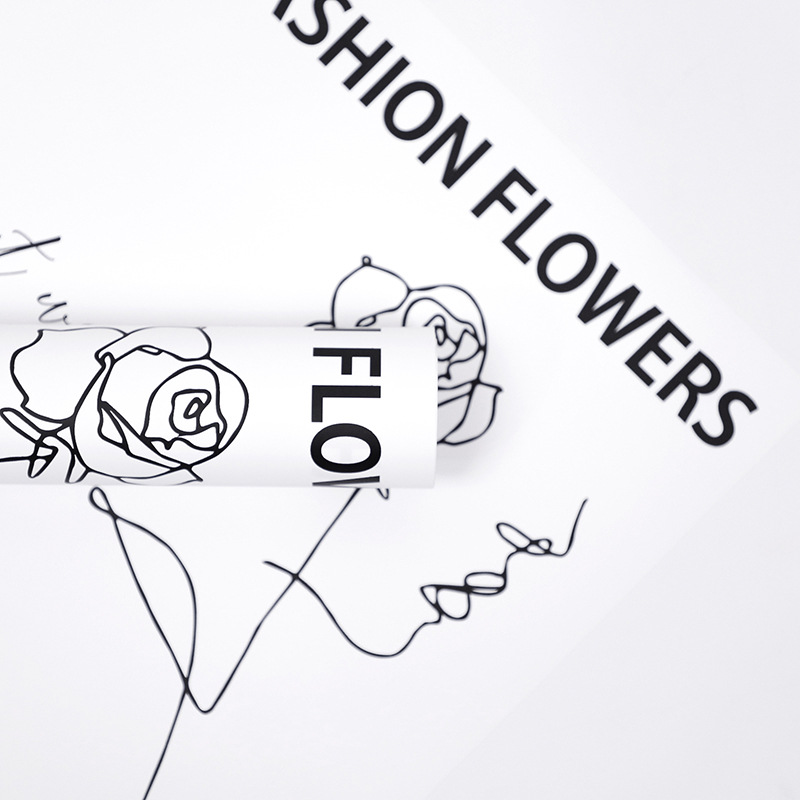 Papier do pakowania Flower Love-Bouquet z motywem róż