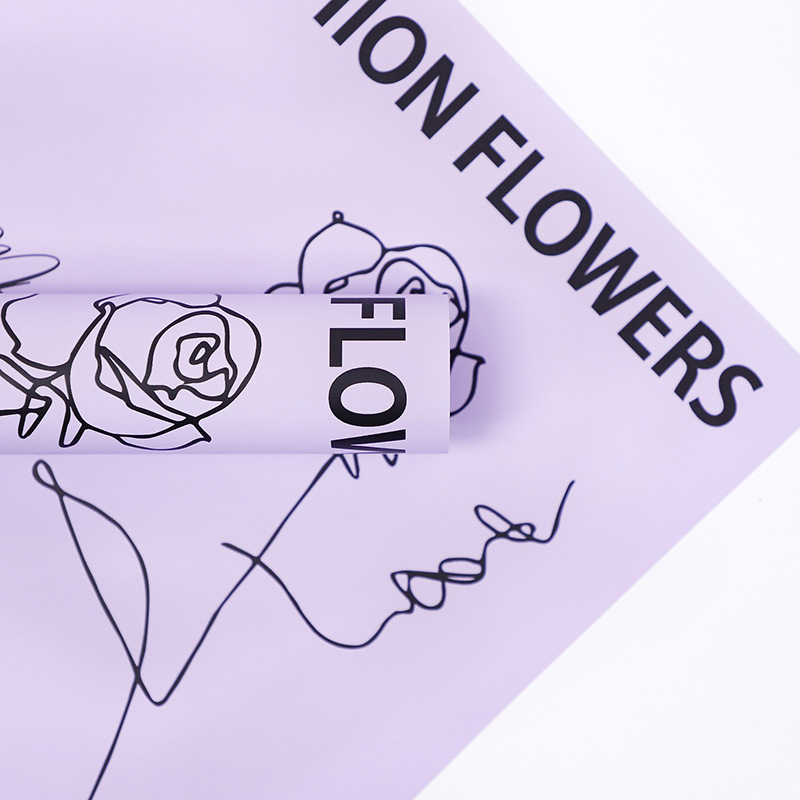 Papier do pakowania Flower Love-Bouquet z motywem róż